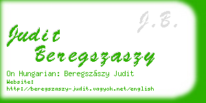 judit beregszaszy business card